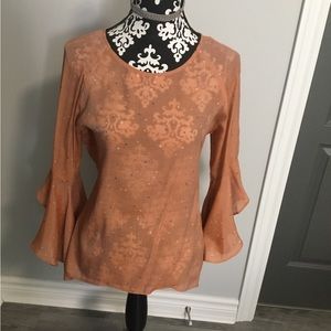Orange blouse, size medium, brand Lauren Conrad.